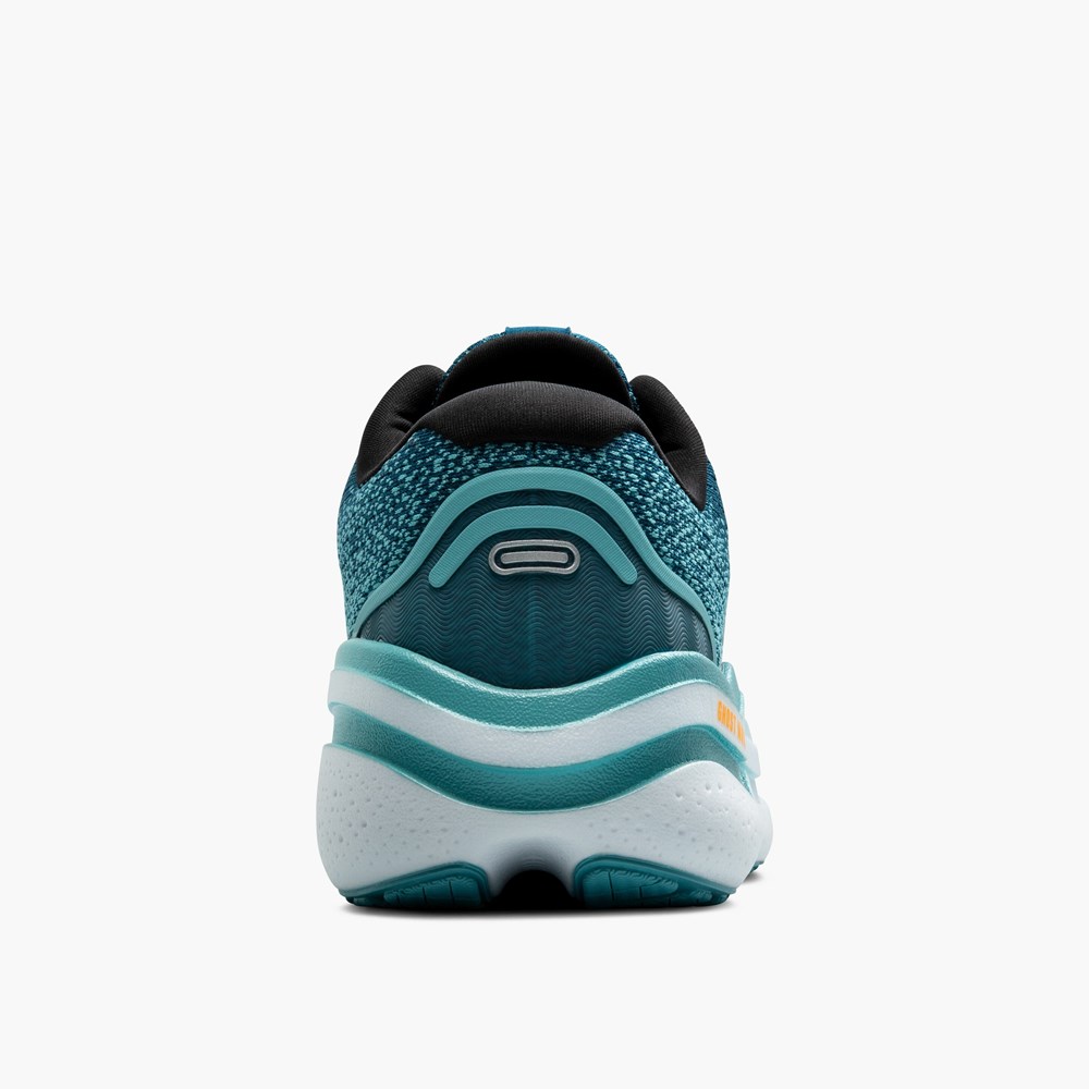 Chaussures Running Route Brooks Ghost Max 2 Bleu Turquoise Clair Orange Femme | DID-3083161